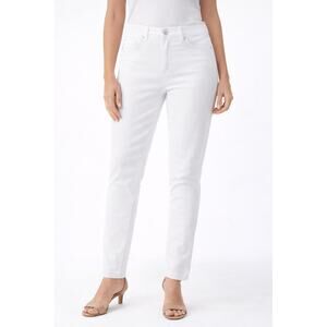 C’est Toi White Rhinestone Embellished Skinny Jeans – Size 7